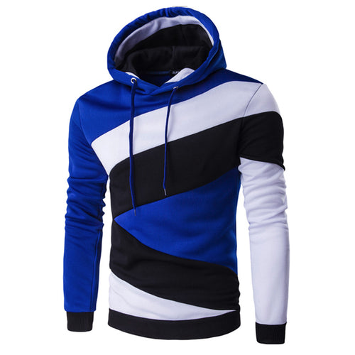 2017 Hoodies Mens Male Hip Hop Male Brand Hoodie Color Stitching Sweatshirt  Suit Men Slim Fit Men Hoody XXL E5RV