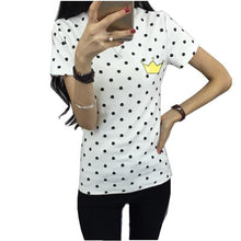 Women Dress Summer New Fashion Female T-shirt Korean Sweet Cartoon Cat Printed Ladies Short Sleeve Tops Factory Outlets