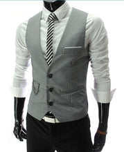 2017 New Arrival Dress Vests For Men Slim Fit Mens Suit Vest Male Waistcoat Gilet Homme Casual Sleeveless Formal Business Jacket