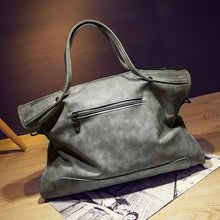 Rivet Nubuck Leather women bag Fashion Tassel Messenger Bag Vintage Shoulder Bag Larger Top-Handle Bags  Mummy Package