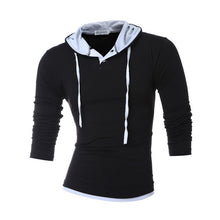 HEYKESON Brand 2017 Suit Black Men Hoodies Solid Sling Male Sweatshirt Fashion Tracksuit Slim White Supreme XXXL