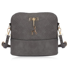 Guapabien Women Shoulder Messenger Bag Kawaii Mini Bag With Deer Small Clutch Phone Bag Girls Shell Shape Leather Plaid Handbags