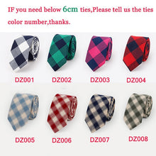 Mantieqingway Men's Suit Tie Classic Men's Plaid Necktie Formal Wear Business Bowknots Ties Male Cotton Skinny Slim Ties Cravat
