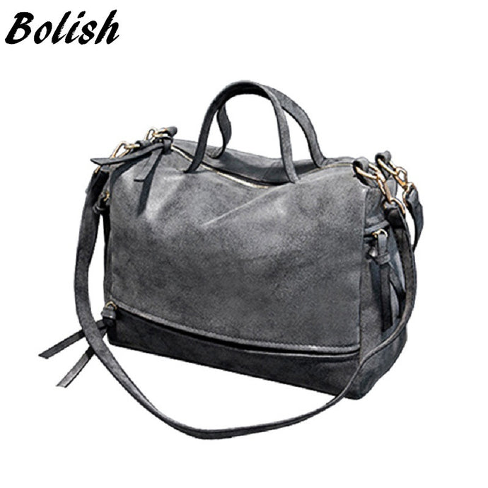 New Arrive Women Shoulder Bag Nubuck Leather Vintage Messenger Bag Motorcycle Crossbody Bags Women Bag